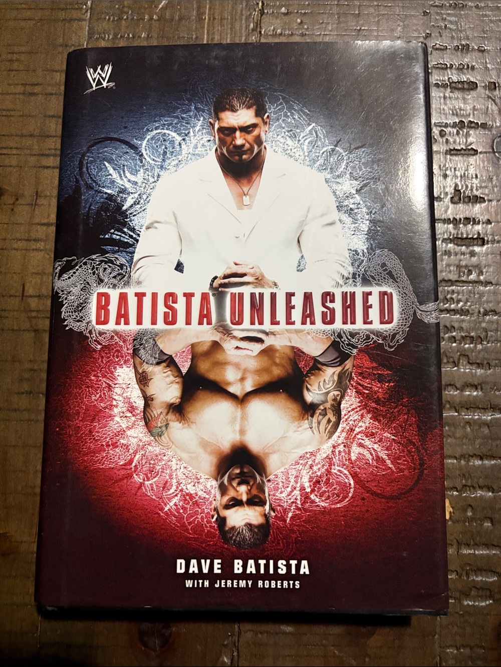 WWE Batista Unleashed Hardcover - Red, Black, White